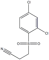 3-(2,4-dichlorophenylsulfonyl)propanenitrile 结构式