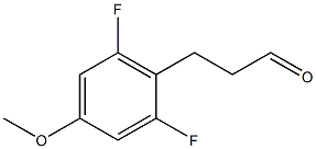 3-(2,6-difluoro-4-methoxyphenyl)propanal,,结构式