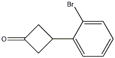 3-(2-bromophenyl)cyclobutanone Struktur