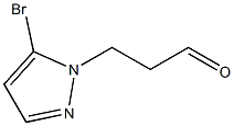 3-(5-bromo-1H-pyrazol-1-yl)propanal Struktur