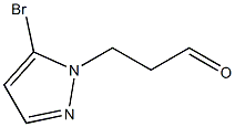 3-(5-bromo-1H-pyrazol-1-yl)propanal Structure