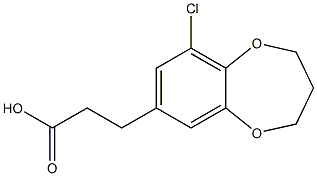 3-(6-chloro-3,4-dihydro-2H-benzo[b][1,4]dioxepin-8-yl)propanoic acid