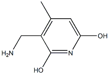 3-(aminomethyl)-4-methylpyridine-2,6-diol 结构式