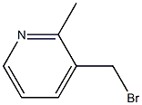 3-(bromomethyl)-2-methylpyridine 化学構造式