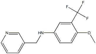 3-(trifluoromethyl)-4-methoxy-N-((pyridin-3-yl)methyl)benzenamine 化学構造式