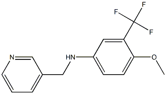 3-(trifluoromethyl)-4-methoxy-N-((pyridin-3-yl)methyl)benzenamine 结构式