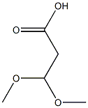 3,3-dimethoxypropanoic acid 结构式