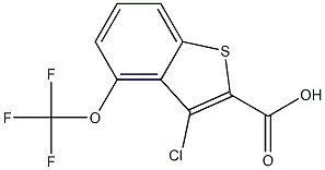 3-chloro-4-(trifluoromethoxy)benzo[b]thiophene-2-carboxylic acid Structure