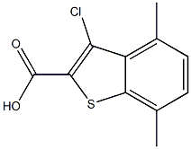 3-chloro-4,7-dimethylbenzo[b]thiophene-2-carboxylic acid Structure
