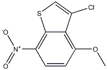 3-chloro-4-methoxy-7-nitrobenzo[b]thiophene,,结构式