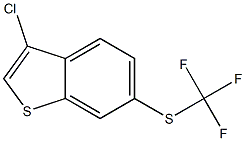 3-chloro-6-(trifluoromethylthio)benzo[b]thiophene Struktur