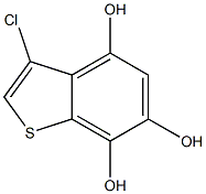 3-chlorobenzo[b]thiophene-4,6,7-triol 结构式