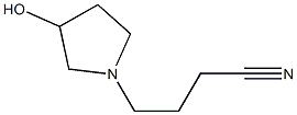 4-(3-hydroxypyrrolidin-1-yl)butanenitrile 化学構造式