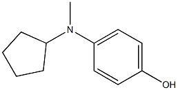 4-(cyclopentylmethylamino)phenol Struktur
