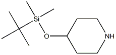 4-(tert-butyl-dimethyl-silyloxyl)piperidine,,结构式