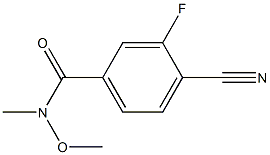 4-cyano-3-fluoro-N-methoxy-N-methylbenzamide|