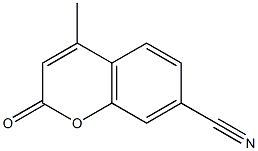 4-methyl-2-oxo-2H-chromene-7-carbonitrile 化学構造式