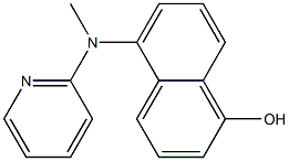 5-((pyridin-2-yl)methylamino)naphthalen-1-ol 结构式