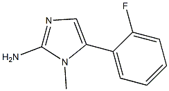 5-(2-FLUORO-PHENYL)-1-METHYL-1H-IMIDAZOL-2-YLAMINE Structure