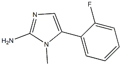 5-(2-FLUORO-PHENYL)-1-METHYL-1H-IMIDAZOL-2-YLAMINE 化学構造式