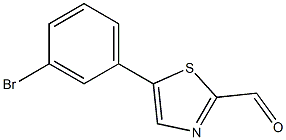 5-(3-bromophenyl)thiazole-2-carbaldehyde,,结构式