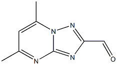 5,7-dimethyl-[1,2,4]triazolo[1,5-a]pyrimidine-2-carbaldehyde Struktur