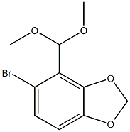 5-bromo-4-(dimethoxymethyl)benzo[d][1,3]dioxole,,结构式