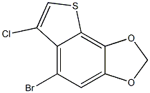 5-bromo-6-chloro-2,3-dihydrothieno[2,3-e][1,3]benzodioxole Structure
