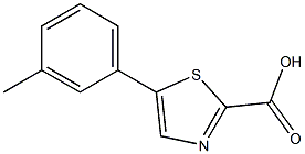 5-m-tolylthiazole-2-carboxylic acid Structure