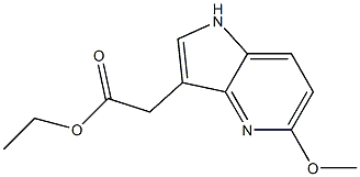 ethyl 2-(5-methoxy-1H-pyrrolo[3,2-b]pyridin-3-yl)acetate Structure