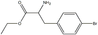 ethyl 2-amino-3-(4-bromophenyl)propanoate Structure