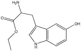 ethyl 2-amino-3-(5-hydroxy-1H-indol-3-yl)propanoate,,结构式