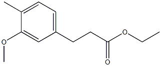 ethyl 3-(3-methoxy-4-methylphenyl)propanoate 结构式