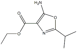 ethyl 5-amino-2-isopropyloxazole-4-carboxylate Structure