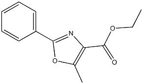 ethyl 5-methyl-2-phenyloxazole-4-carboxylate Structure