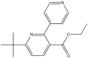 ethyl 6-tert-butyl-2,4'-bipyridine-3-carboxylate Structure