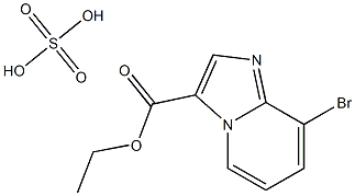 ethyl 8-bromoimidazo[1,2-a]pyridine-3-carboxylate sulfate Structure