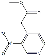 methyl 2-(3-nitropyridin-4-yl)acetate Struktur