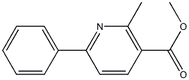 methyl 2-methyl-6-phenylnicotinate 结构式
