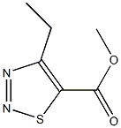 methyl 4-ethyl-1,2,3-thiadiazole-5-carboxylate Struktur