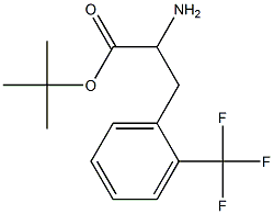tert-butyl 2-amino-3-(2-(trifluoromethyl)phenyl)propanoate Structure