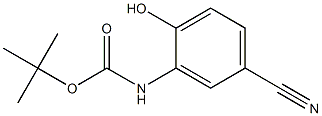 (5-氰基-2-羟基苯基)氨基甲酸叔丁酯, 1260808-01-2, 结构式