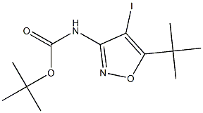tert-butyl 5-tert-butyl-4-iodoisoxazol-3-ylcarbamate,,结构式