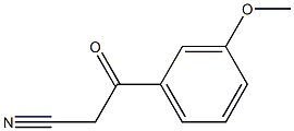 3-Methoxybenzoylacetonitrile,,结构式