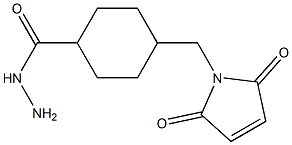 4-N-Maleimidomethylcyclohexane-1-carboxylhydrazide,,结构式