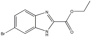 ethyl 6-bromobenzimidazole-2-carboxylate 结构式