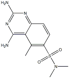 2,4-diamino-N,N,5-trimethyl-quinazoline-6-sulfonamide|