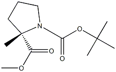 (R)-N-BOC-2-methylproline methyl ester Structure