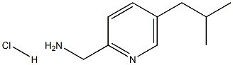 (5-isobutylpyridin-2-yl)methanamine hydrochloride Struktur