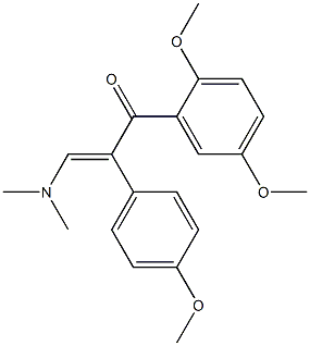 1-(2,5-dimethoxyphenyl)-3-(dimethylamino)-2-(4-methoxyphenyl)prop-2-en-1-one Structure